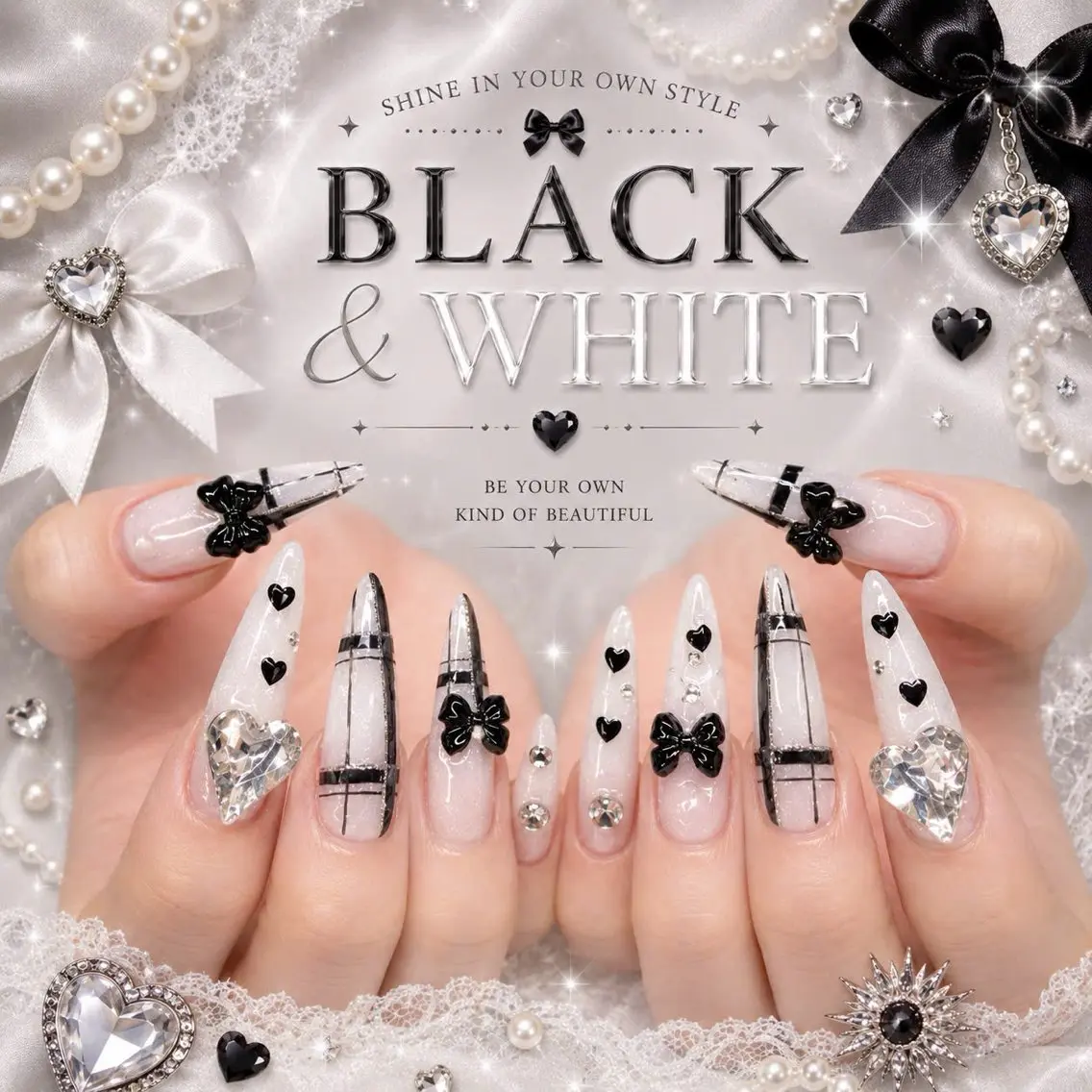 ネイル アートネイル オーロラネイル クリアネイル 長さ出し フレンチネイル ハンドネイル HOT Nail Salonのネイルデザイン