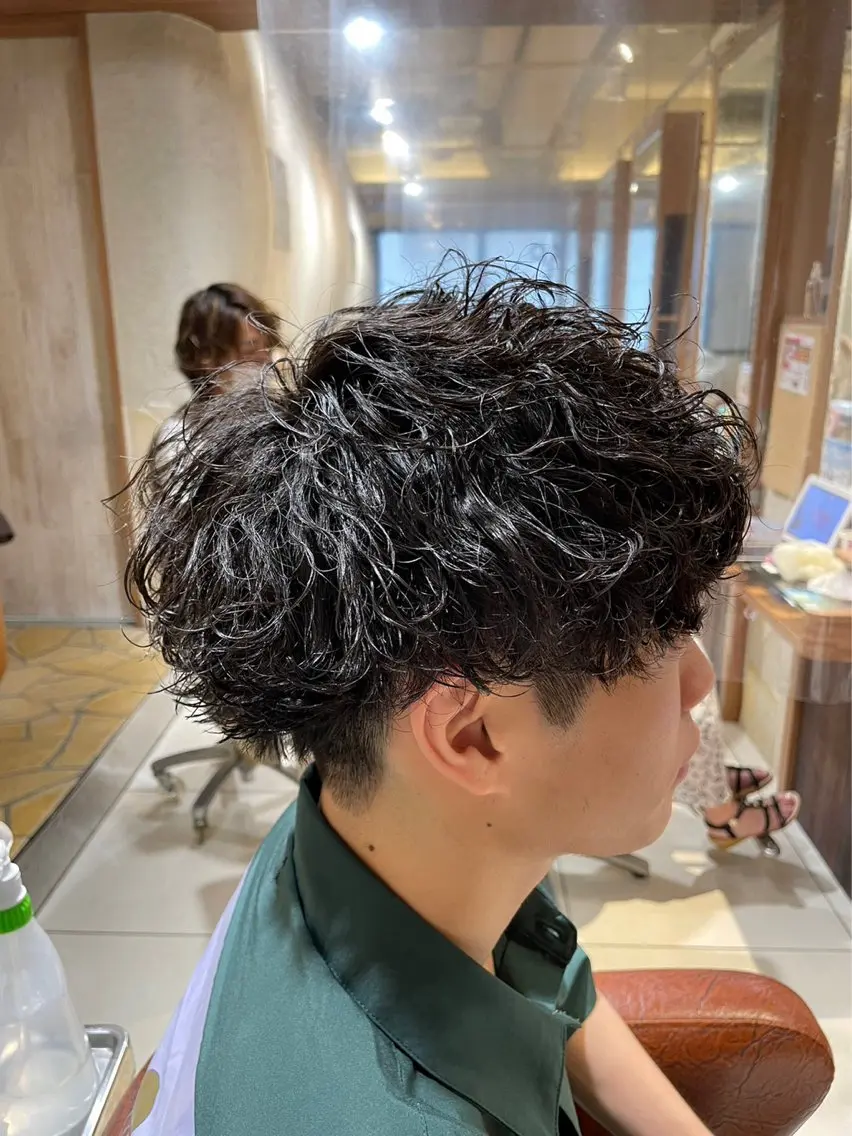 【期間限定‼️👀人気No.1🏆】メンズカット+ツイストスパイラルパーマ⚡️の写真