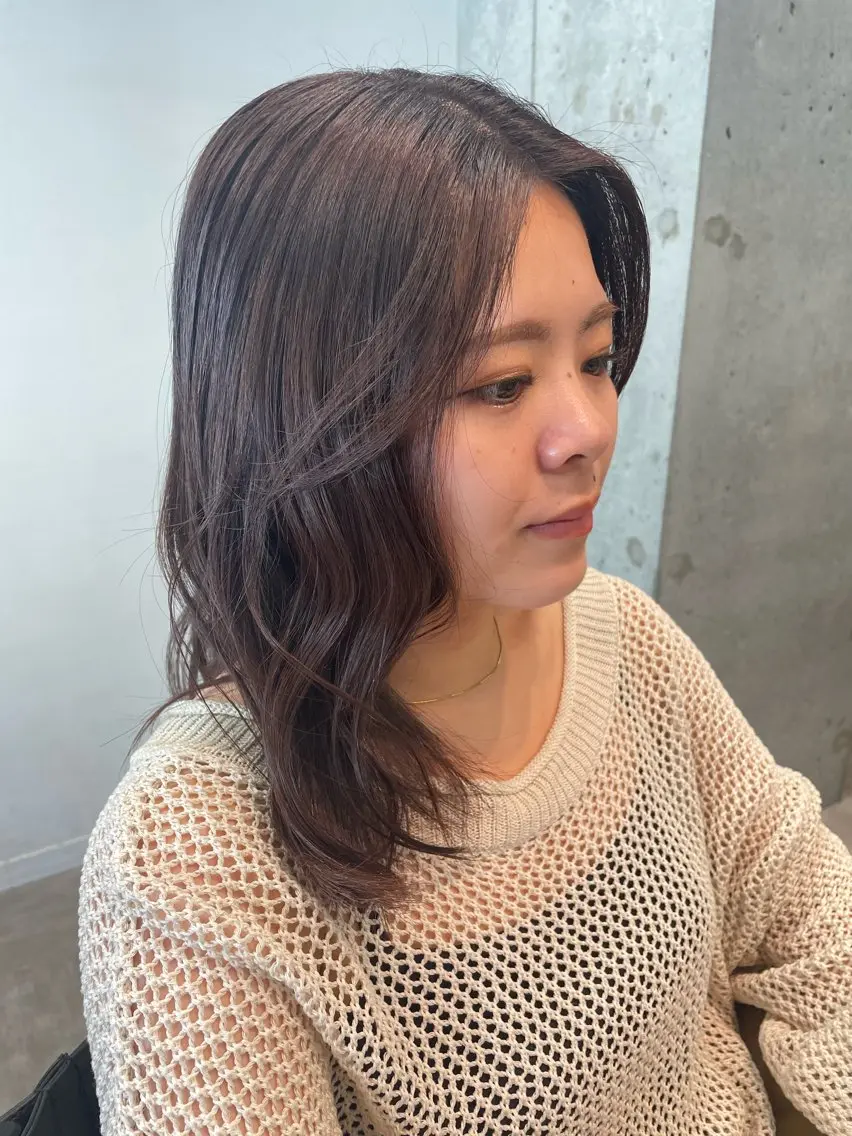 ミディアム PANOLA下北沢 中川夢菜のヘアスタイル