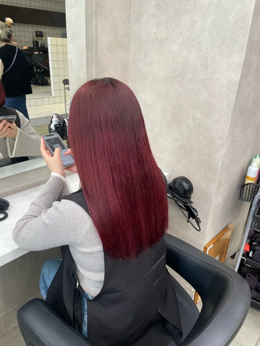 ロング カラー ヘアアレンジ ヘアカラー トリートメント ヘアセット 💗横浜美容室 💗HARUNAのヘアスタイル