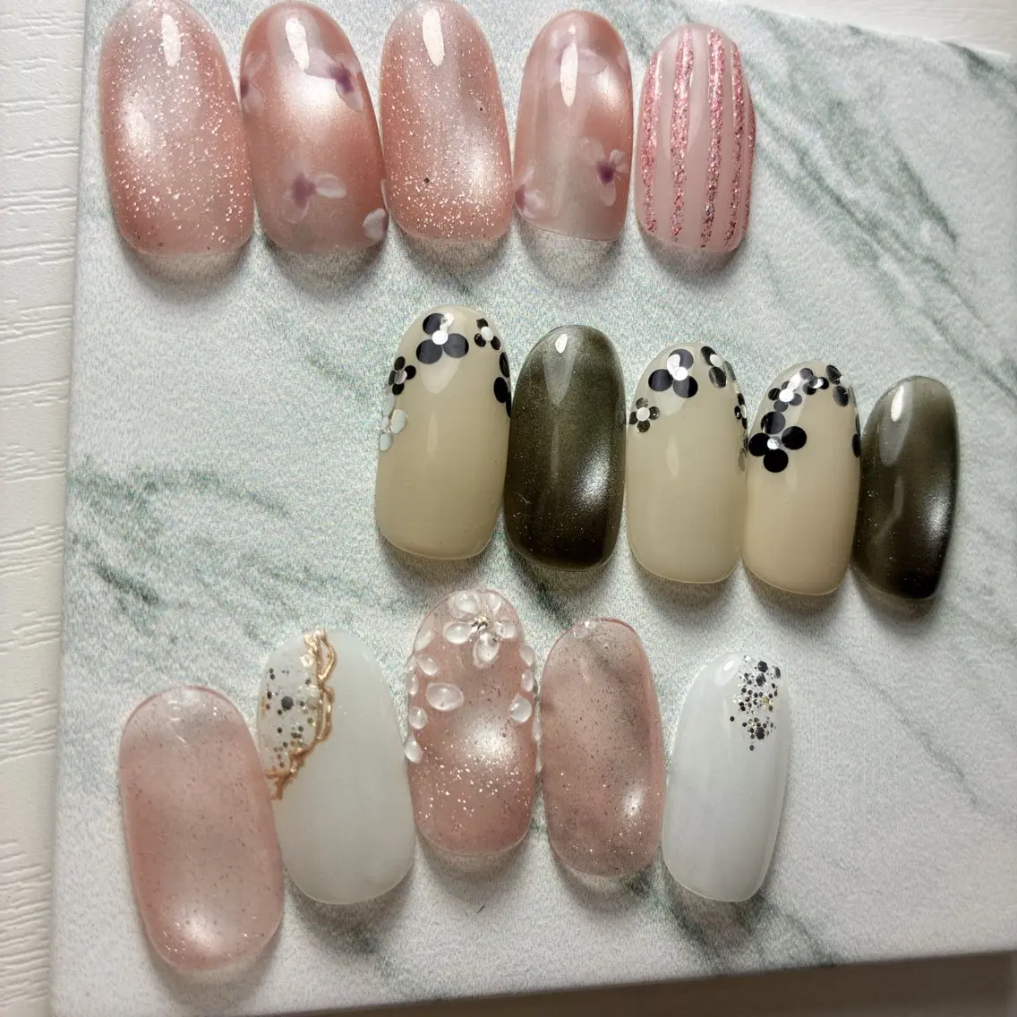 ネイル フットネイル 氷ネイル・うるうるネイル マグネットネイル メンズネイル ニュアンスネイル ハンドネイル nail salon anoneのネイルデザイン