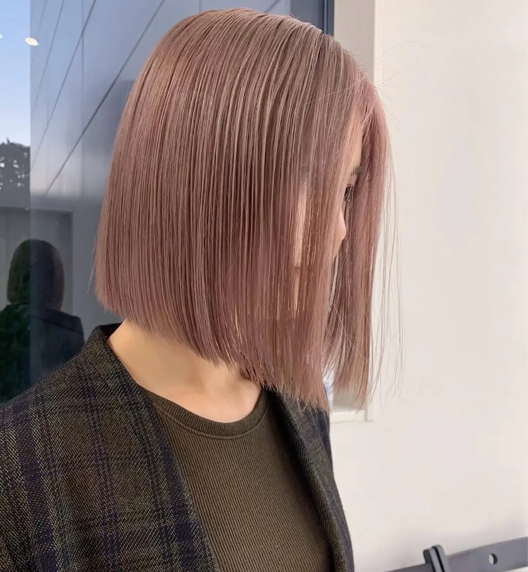 ミディアム カラー 陽 愛のヘアスタイル