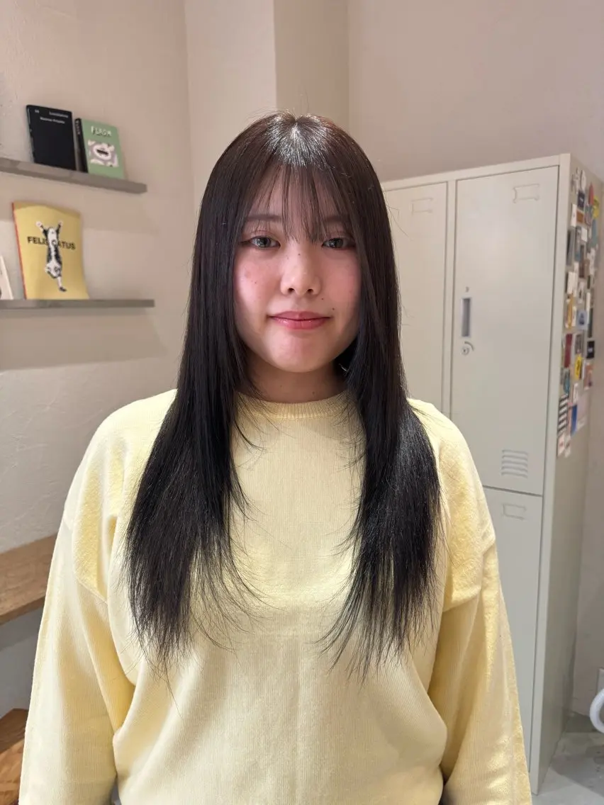 【無理なくキレイ ⏰】カット ＋ 透明感カラー ＋高補修トリートメント(ロング料金あり)の写真