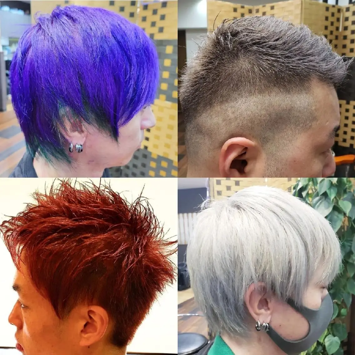 メンズカット&ブリーチ&カラーの写真