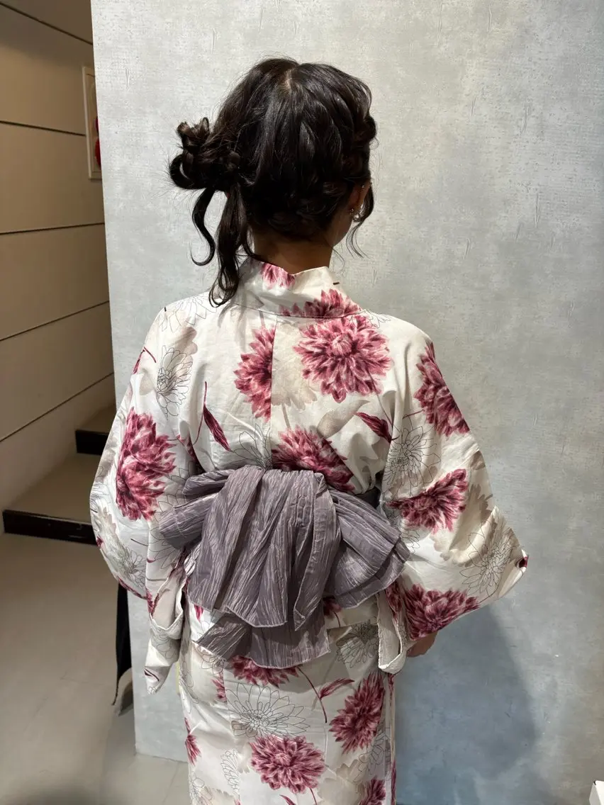 浴衣着付け＆ヘアセット👘✨  ※必ず詳細をご確認くださいの写真