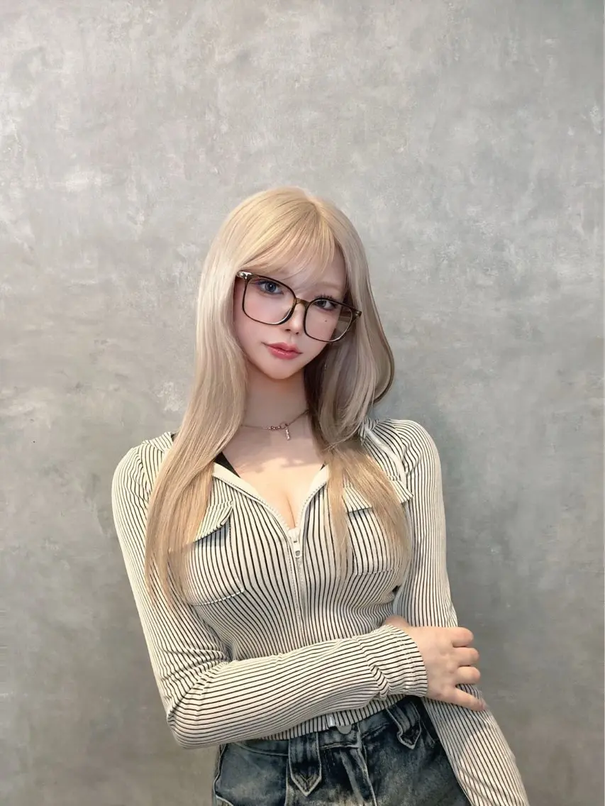 【ハイトーン女子はコレ💡】ダブルケアカラー¥17600+トリートメント🫧※補足説明ご覧くださいの写真