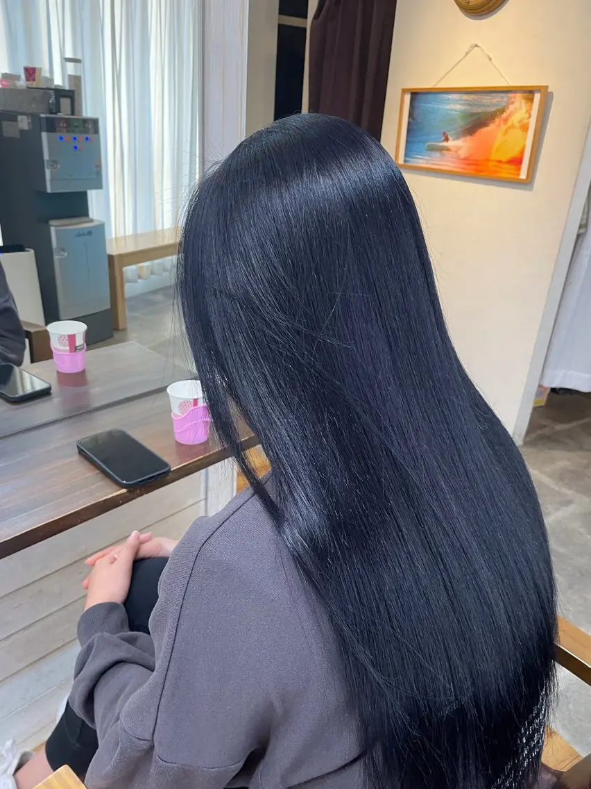 ロング カラー カット ヘアカラー トリートメント Cecil hair なんば店のヘアスタイル