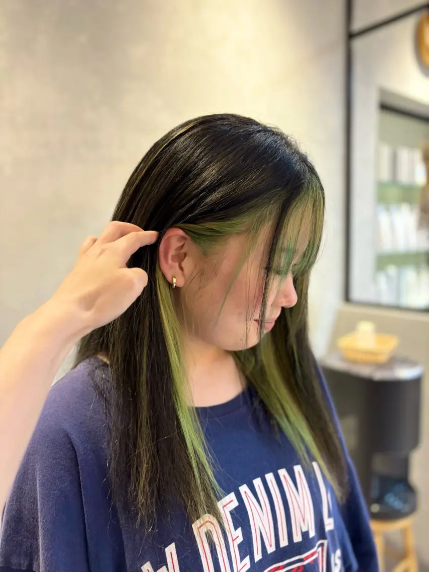 ロング カラー ヘアカラー トリートメント goen/射水/北田 千恵のヘアスタイル