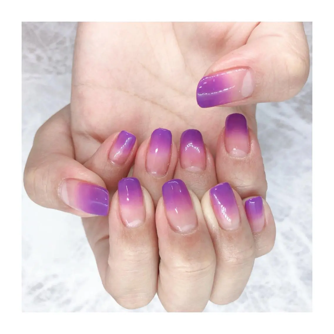 ネイル パープル ハンドネイル Nailsalon -Aのネイルデザイン