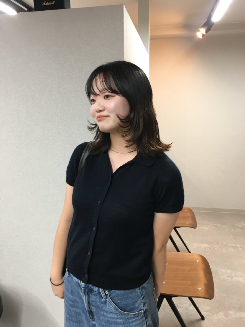 ミディアム ラフパーマ🤎ベージ ュカラー🤎annaのヘアスタイル