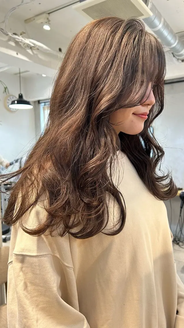 セミロング カラー ❕マンツーマン施術❕ 🍊Moemiのヘアスタイル