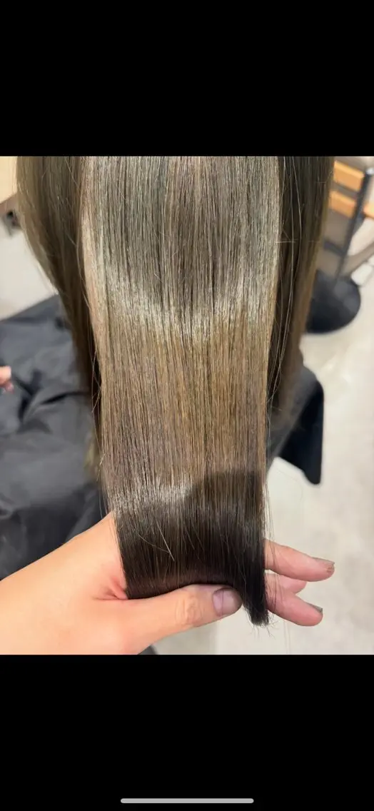 ミディアム カラー ベージュカラー ダブルカラー オリーブベージュ ヘアカラー トリートメント おかだ まなみのヘアスタイル