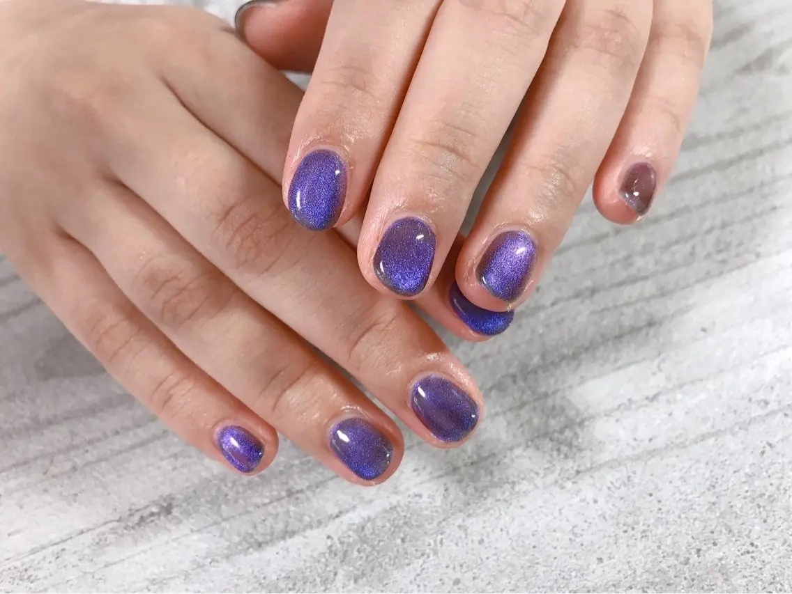 ネイル オーロラネイル フットネイル フレンチネイル ジェルネイル 韓国ネイル ハンドネイル kiki nail たまプラーザのネイルデザイン