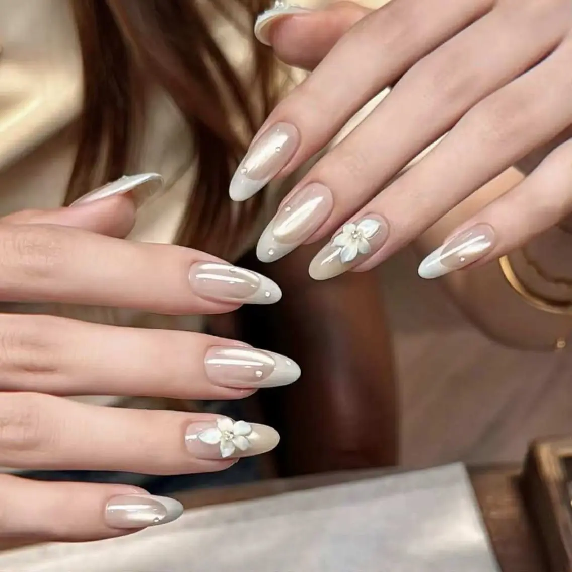 ネイル 長さ出し フットネイル ジェルネイル 韓国ネイル マグネットネイル ハンドネイル YMT NailStudioのネイルデザイン