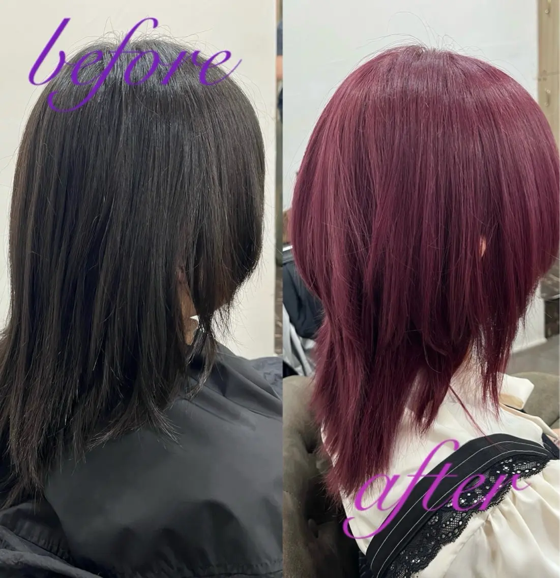 ミディアム カラー ブリーチ デザインカラー カット ヘアカラー 縮毛矯正🌟カラー╱ ╱いいじまのヘアスタイル