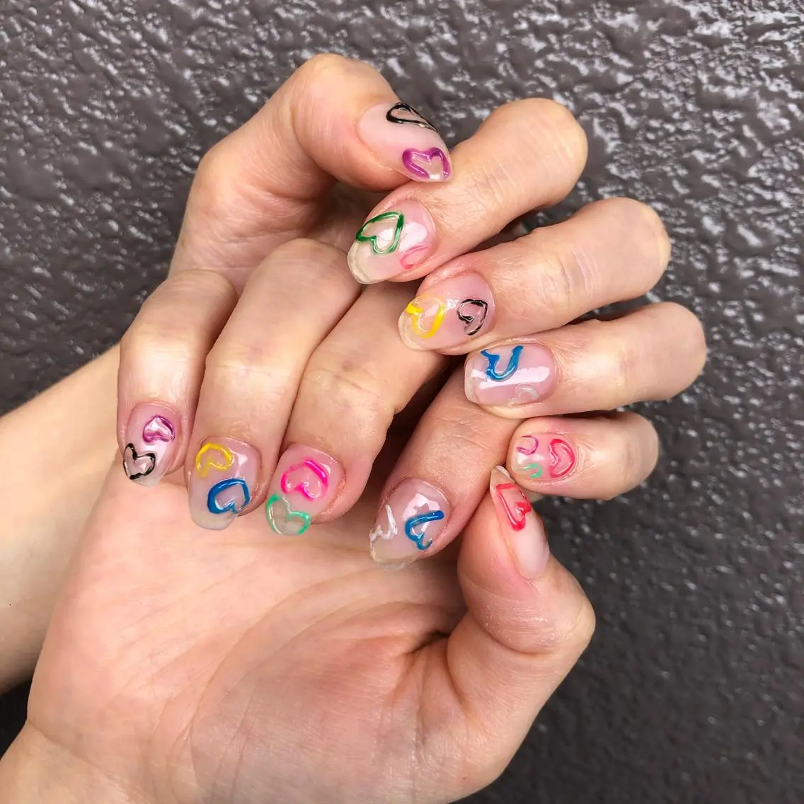 ロング カラー ヘアアレンジ キッズ ネイル マツエク・マツパ 福田 加奈のネイルデザイン