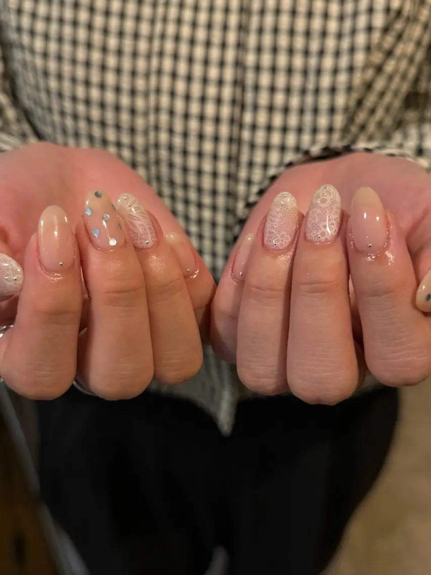 ネイル レース 持ち込み ワンカラーネイル シンプルネイル ハンドネイル NORA南青山/ kanohaのネイルデザイン