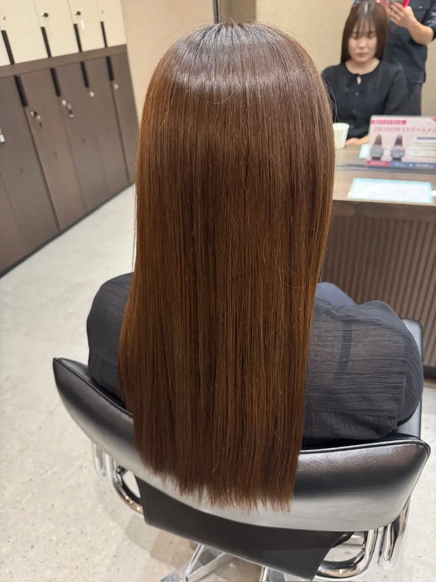 ロング カラー ブラウンカラー ナチュラルブラウン カット ヘアカラー トリートメント ブリーチなしWカラー メンズカット✨ワタベのヘアスタイル