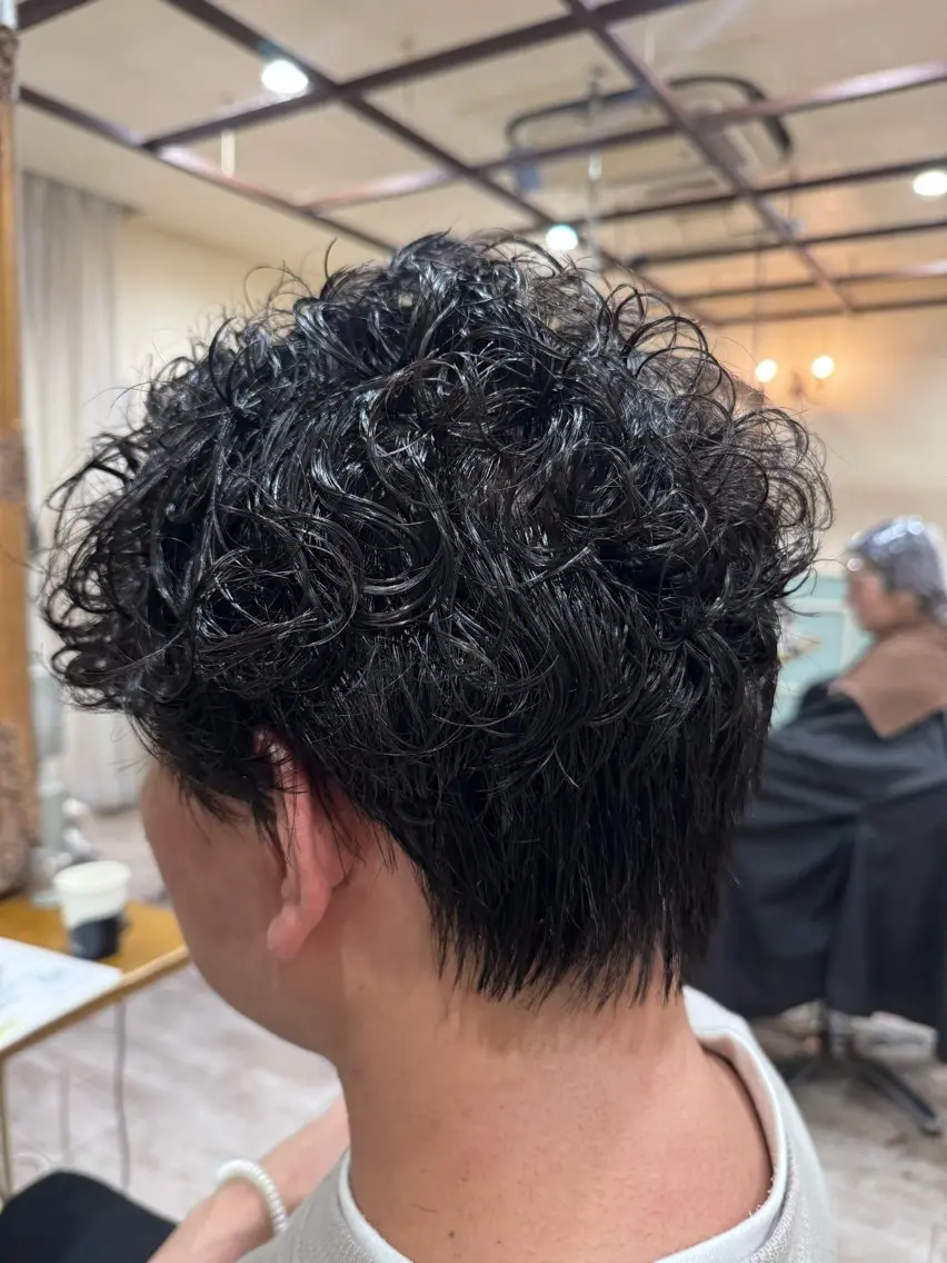 パーマ メンズ マッシュ メンズパーマ カット パーマ トリートメント 新越谷noble店長 松本拓也▶◀*.のヘアスタイル