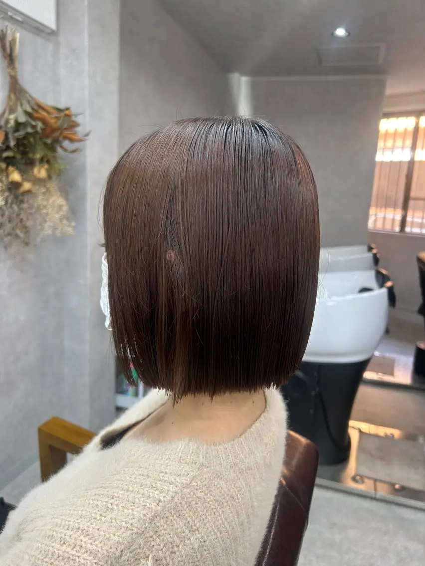ショート カラー 髪質改善 髪質改善サロン Lien深井店のヘアスタイル
