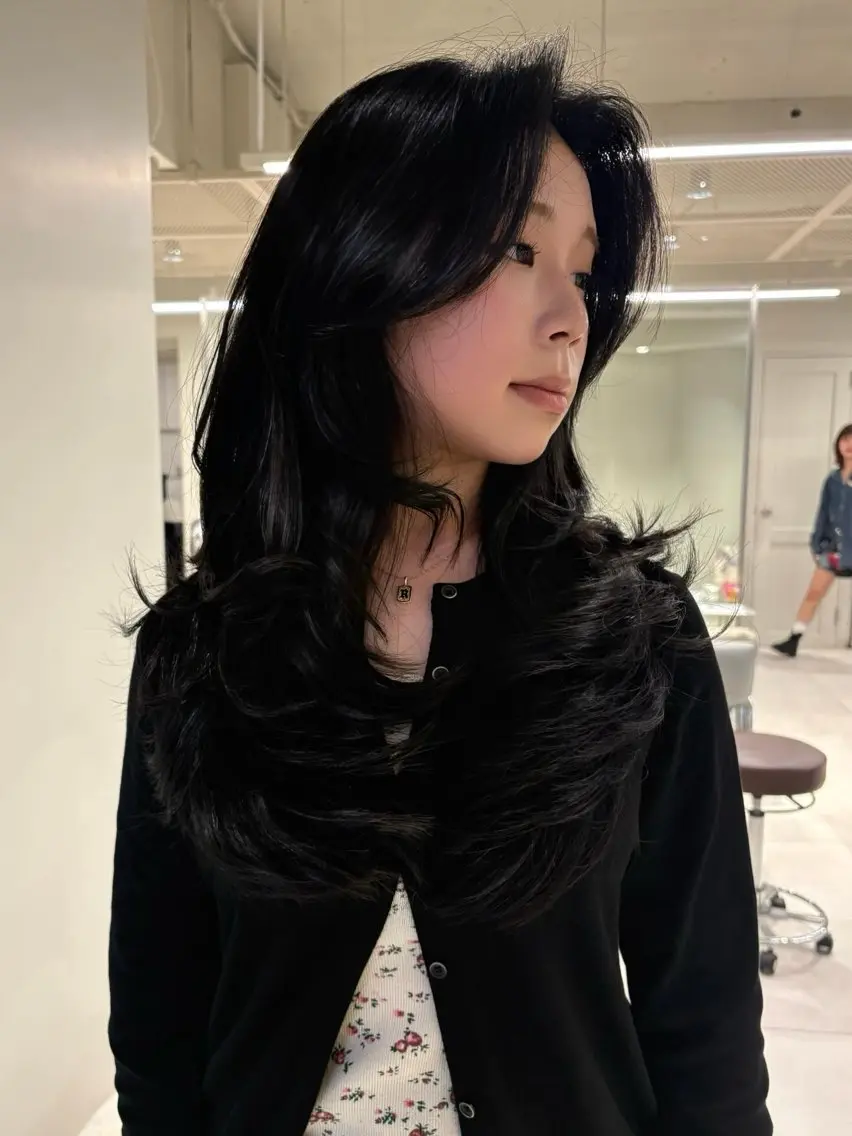 ロング カラー レイヤーカット カット ヘアカラー 海外レイヤー /NAGISAのヘアスタイル