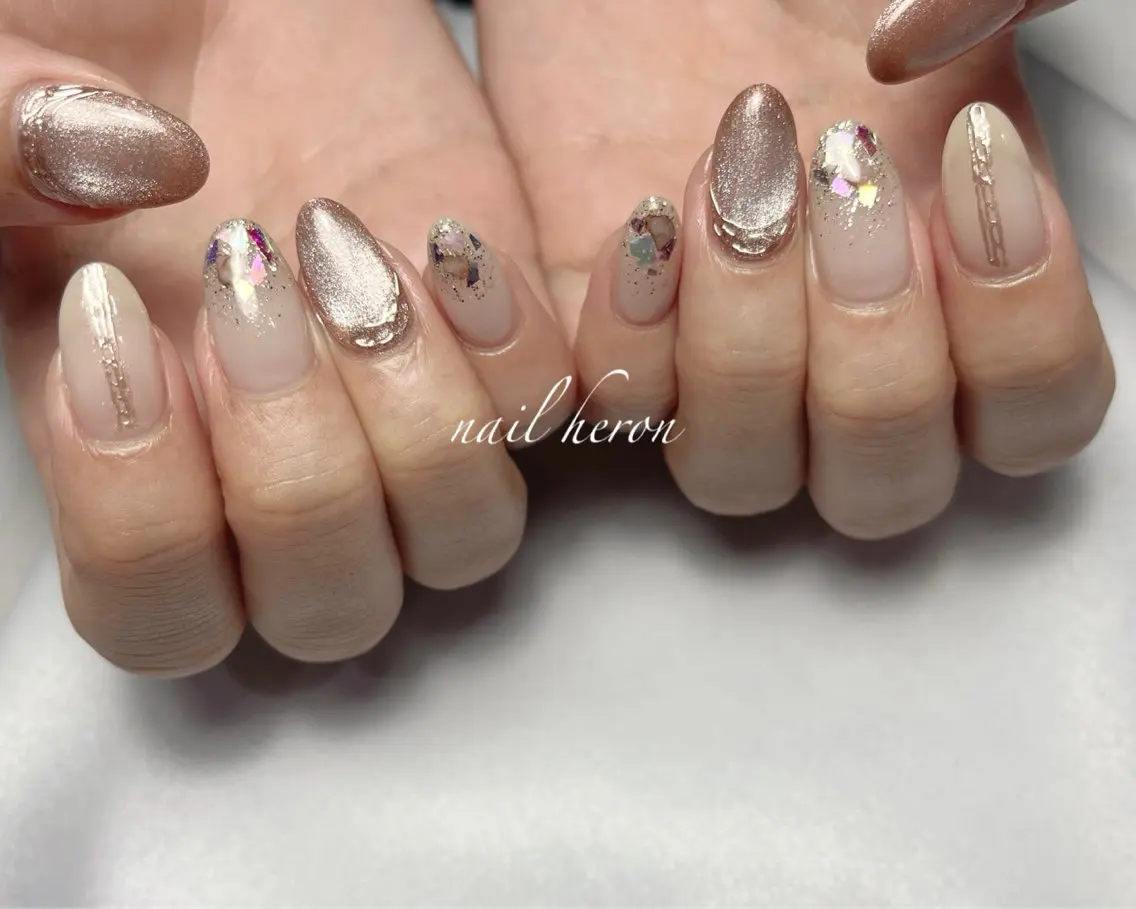 ネイル ハンドネイル saki_ nail heronのネイルデザイン