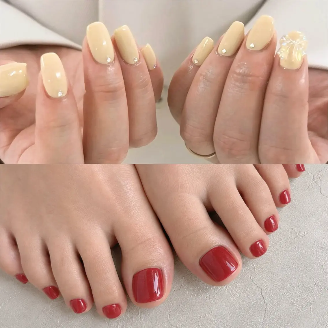 限定価格‼️【ハンド&フット】ワンカラー💅🏻オフ込みの写真