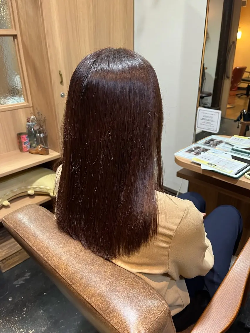ミディアム カット ヘアカラー トリートメント TOMOKI 清須/髪質改善/清洲のヘアスタイル