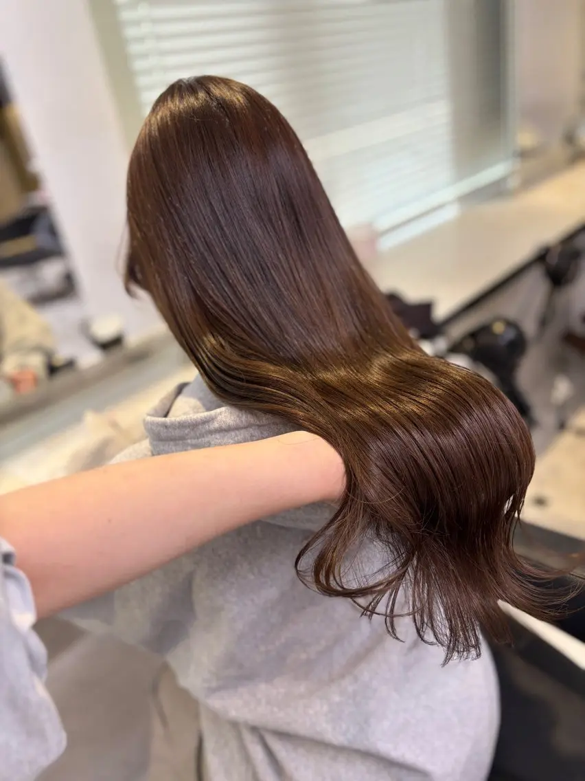 ロング カラー ベージュカラー ブリーチ ダブルカラー ブリーチなしカラー ヘアカラー 💙ハイトーン韓国風 色白ヘア💙manaのヘアスタイル