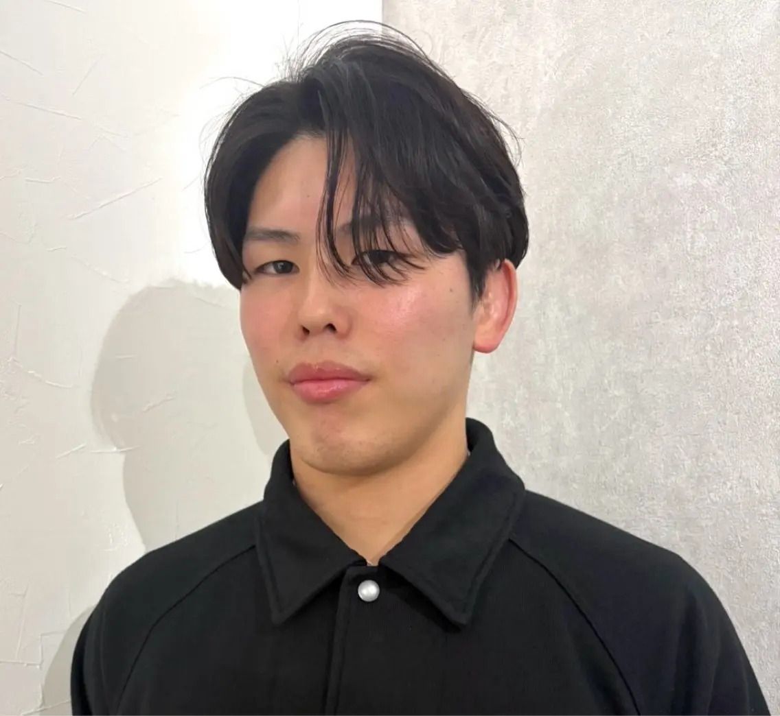 パーマ メンズ センターパート メンズパーマ ニュアンスパーマ メンズカット/パーマ 💈梅田/岡田のヘアスタイル
