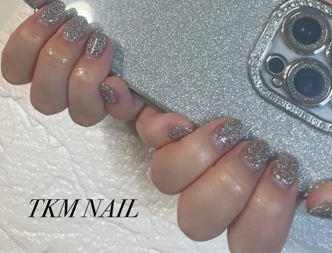 ネイル フラッシュネイル キラキラネイル ______ TKM  NAILのネイルデザイン