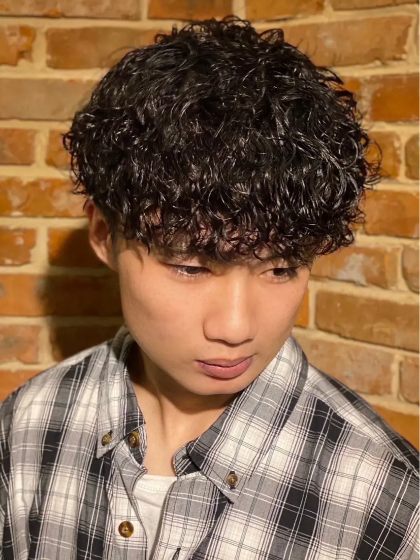 ショート パーマ 池田 有輝士のヘアスタイル