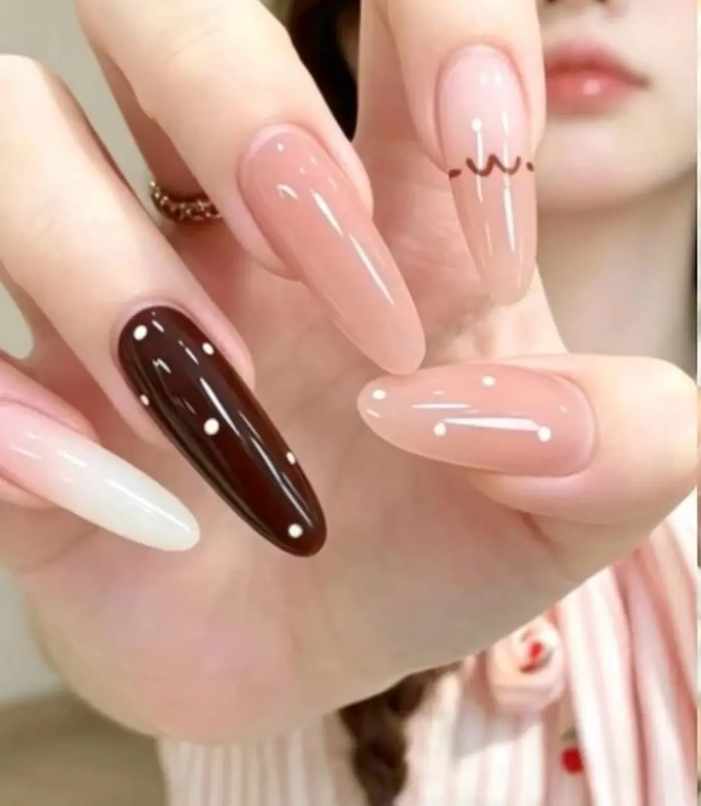 ネイル ハンドネイル H3 Nail Tsuki🦋💙のネイルデザイン