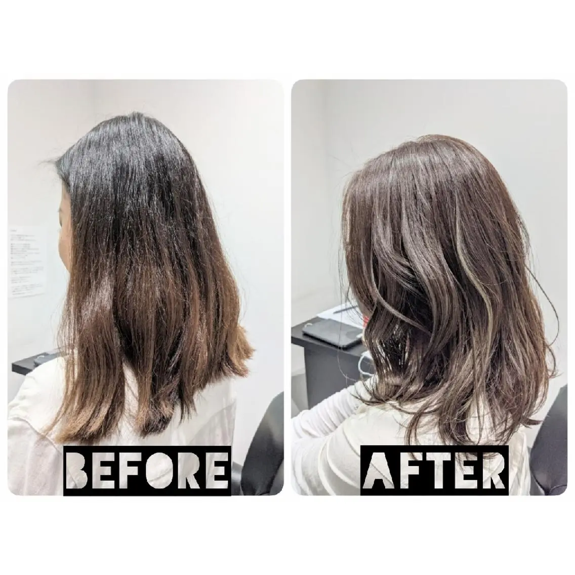 ミディアム パーマ カラー ヘアアレンジ カット トリートメント 心斎橋/難波ショート 白髪ぼかし 中尾のヘアスタイル