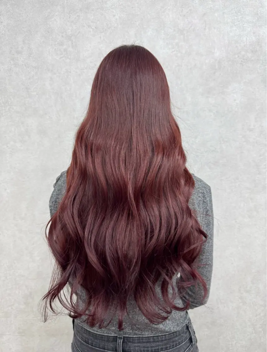 ロング カラー 🍎暖色カラーで大人 可愛く🍒齋藤すみれのヘアスタイル