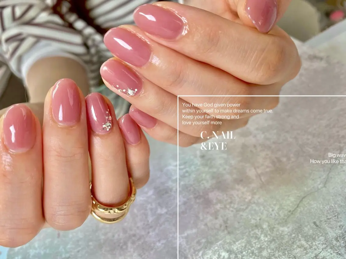ネイル 入学式 フラッシュネイル フットネイル 卒業式 氷ネイル・うるうるネイル C.Nail &Eyeのネイルデザイン