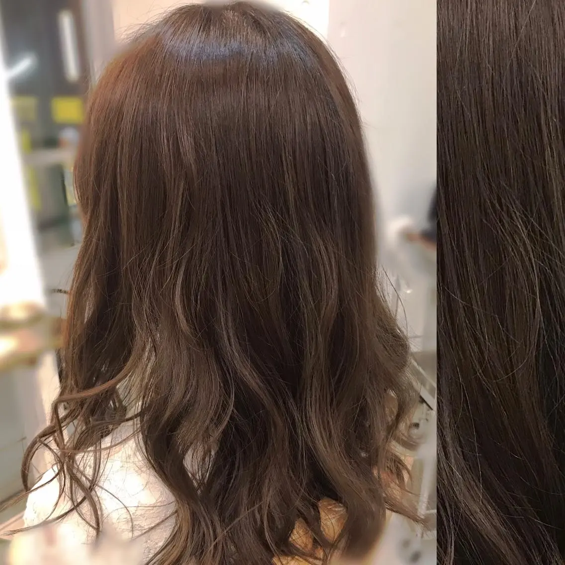 セミロング カラー 小柳 公邦のヘアスタイル