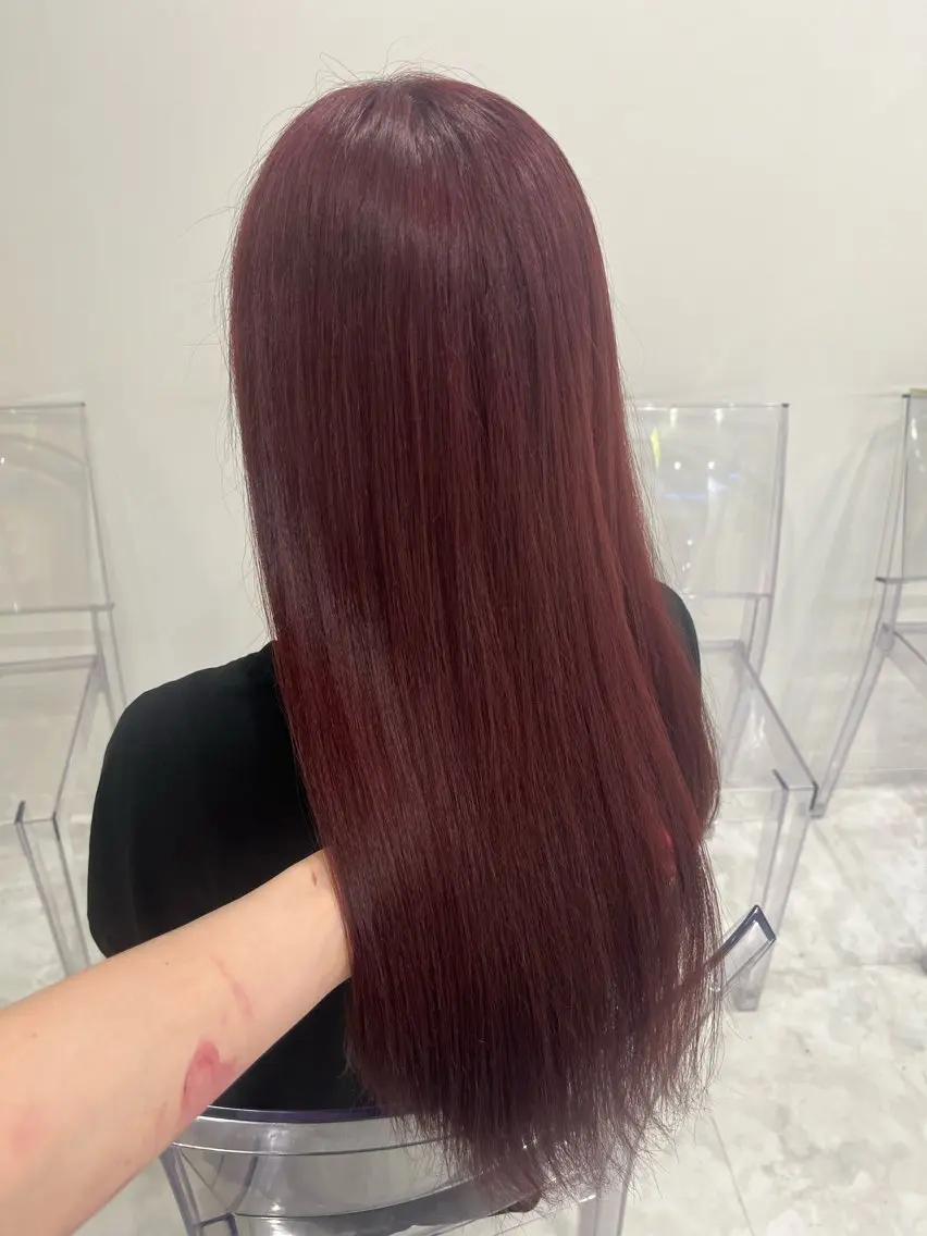 ロング カラー ガーリー♡女の子っぽ ヘア♡ピンクカラー♡のヘアスタイル