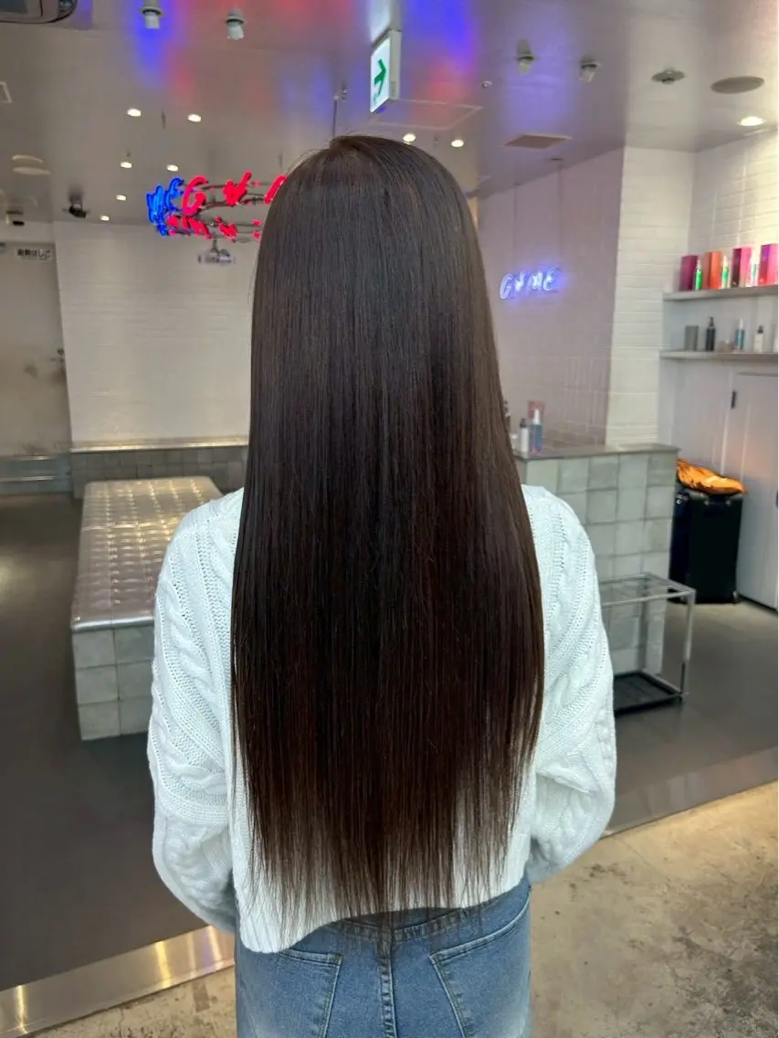 ロング カラー ヘアアレンジ 💟艶髪ワンカラー 💟/ミオのヘアスタイル