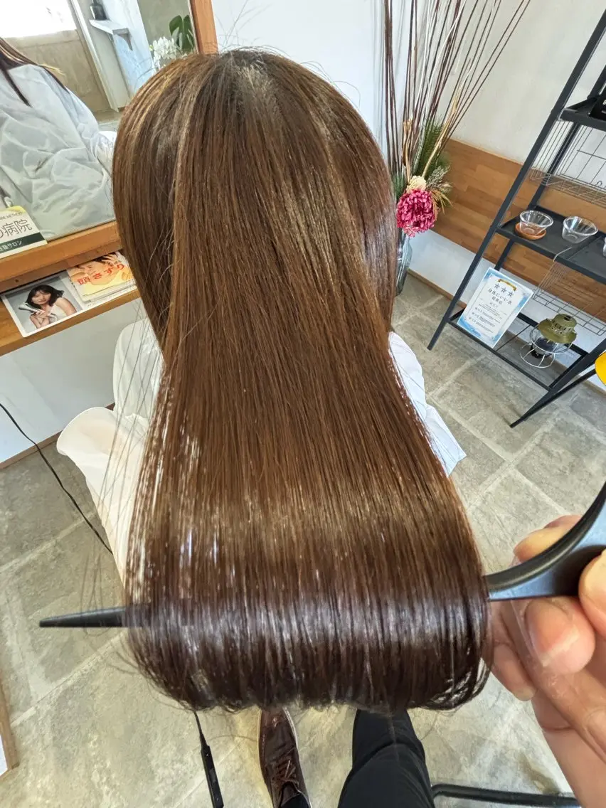 セミロング カラー 中村 祥隆のヘアスタイル