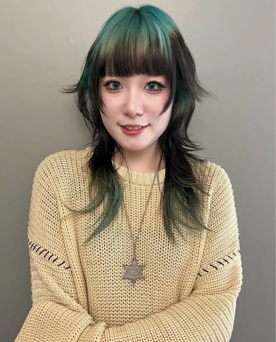 セミロング カラー カット ヘアカラー 圧倒的デザイン力 店長🎨RENAのヘアスタイル
