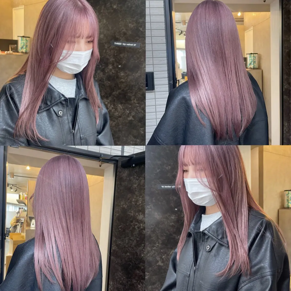 ミディアム カラー ピンクカラー ダブルカラー /まつ毛パーマ🎀のヘアスタイル