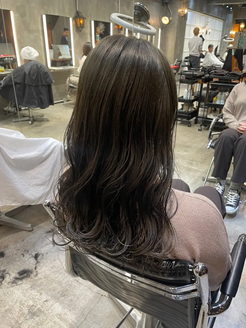 セミロング カラー パーマ ヘアアレンジ 似合わせカラー / レイヤーMADOKAのヘアスタイル