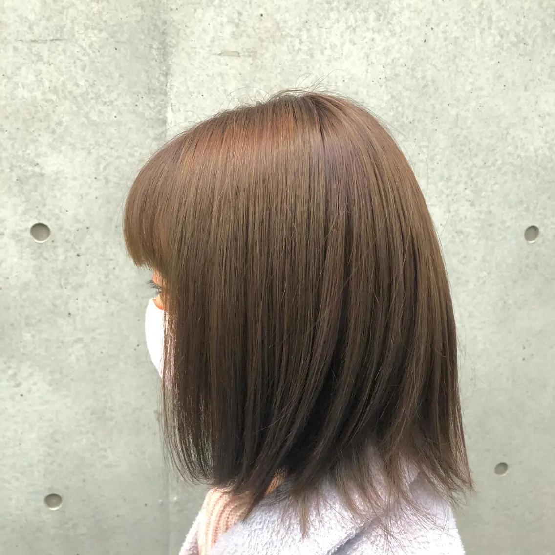 ミディアム カラー ヘアアレンジ ベージュカラー ブリーチ ブリーチなしカラー ヘアカラー トリートメント 学割有り/清楚/韓国 風/レイヤー/拓朗のヘアスタイル