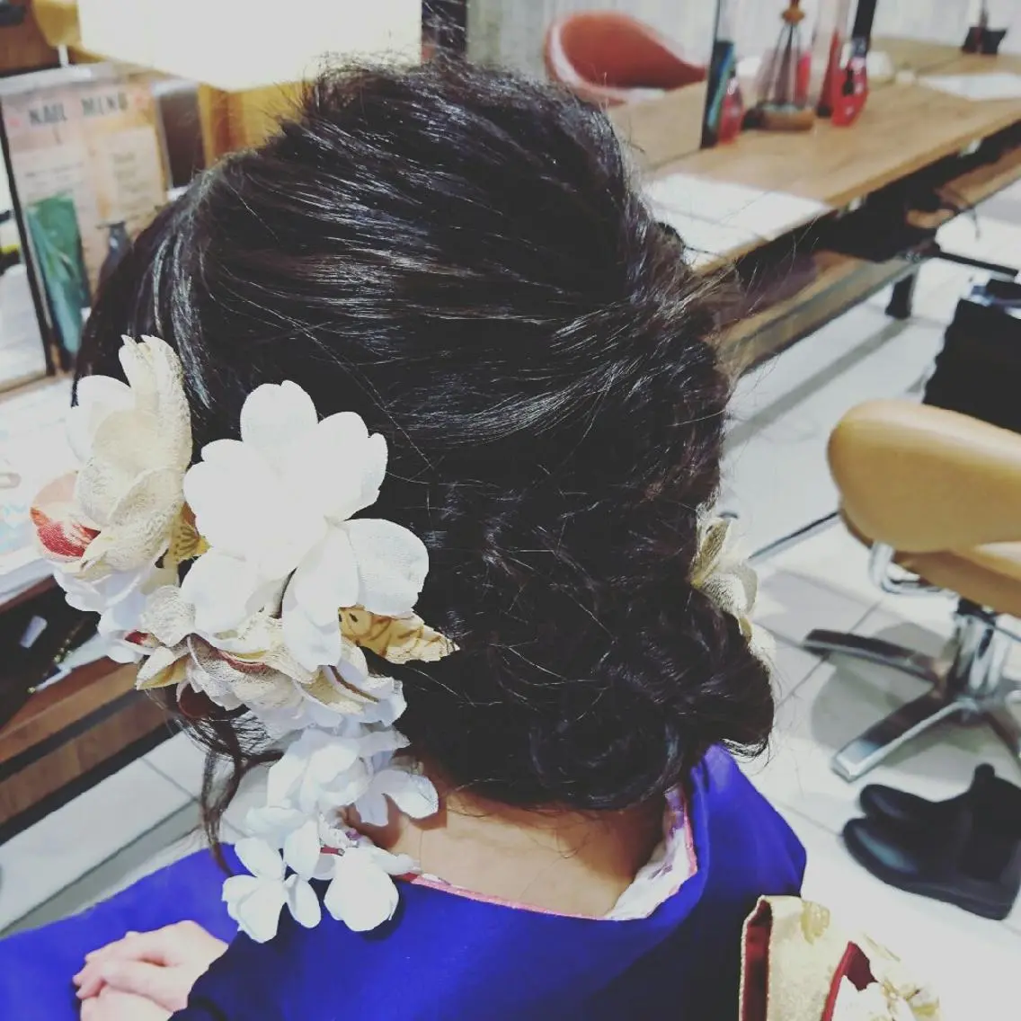 ヘアアレンジ ミディアム EARTH所沢店長 髪質改善 岡本 勇人のヘアスタイル