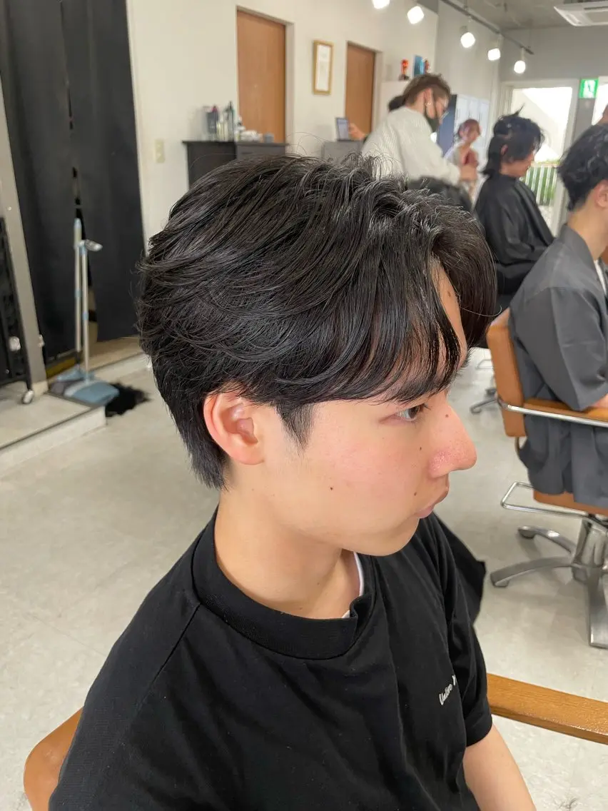 メンズ カット トリートメント ヘッドスパ ヘアセット メンズモテパーマ💙 fuwaのヘアスタイル