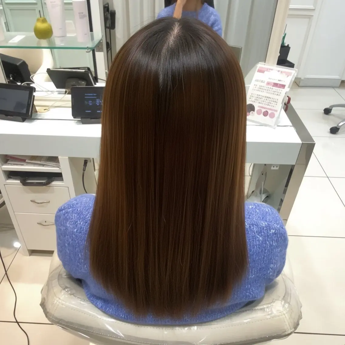 ロング 縮毛矯正 トリートメント カット トリートメント 地毛風/髪質改善 縮毛矯正🌙 ゆきのヘアスタイル