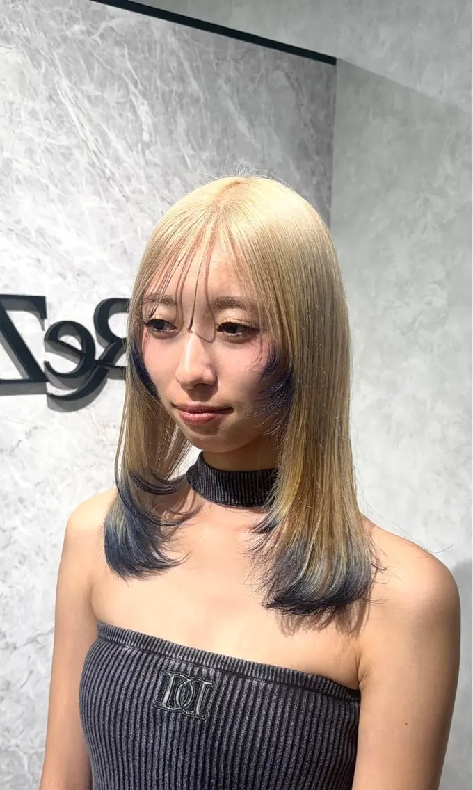 ロング カラー 【暖色カラー+色持ち 重視】💟まなみのヘアスタイル