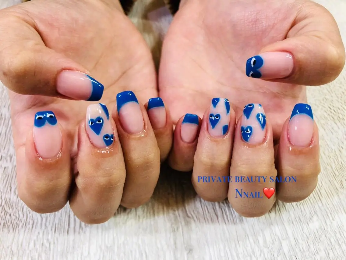 ネイル ハート 🌿Nnail🌿 プライベートサロンのネイルデザイン