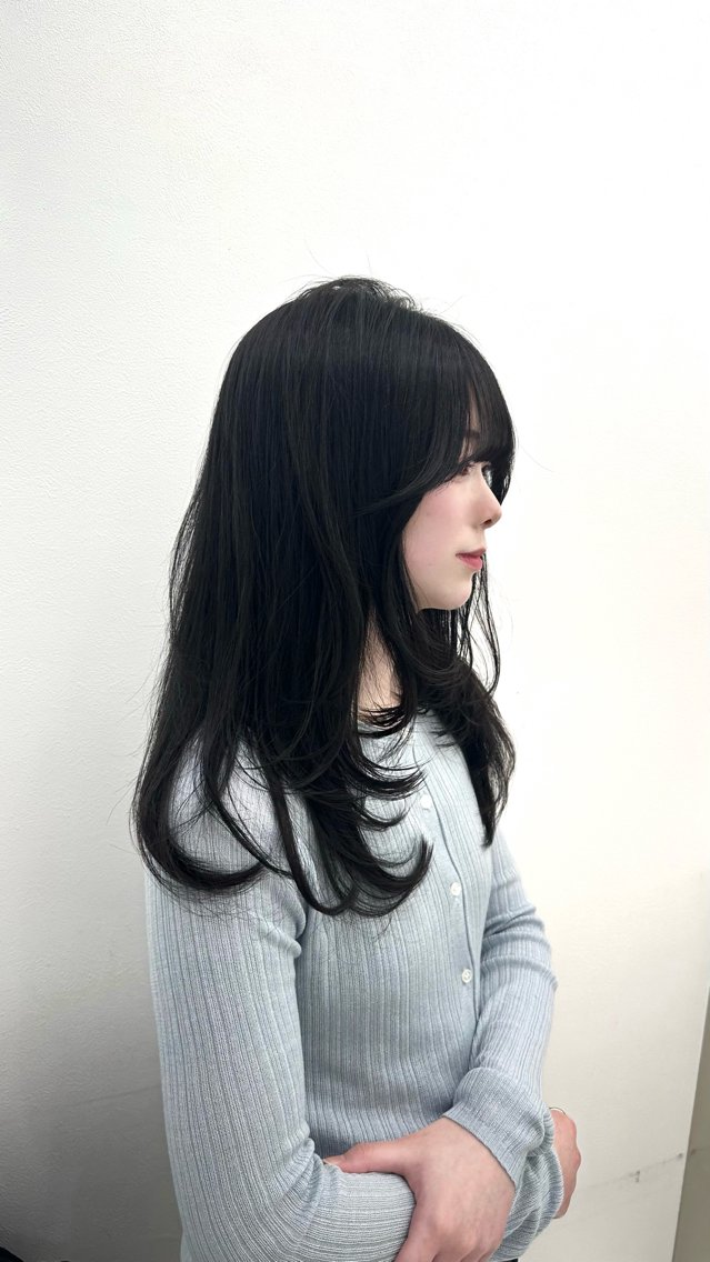 ロング カラー ヘアアレンジ カット ヘアカラー トリートメント 大人っぽ中韓レディ ヘア🤍MAOのヘアスタイル